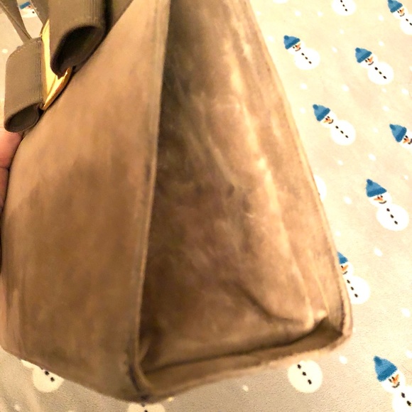 Salvatore Ferragamo Vera Suede Leather 2way Crossbody Handbag - Picture 6 of 10